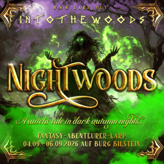 INTOTHEWOODS: Nightwoods (Fantasy-Abenteurer-LARP vom 04.09. – 06.09.2026 auf Burg Bilstein bei Olpe)